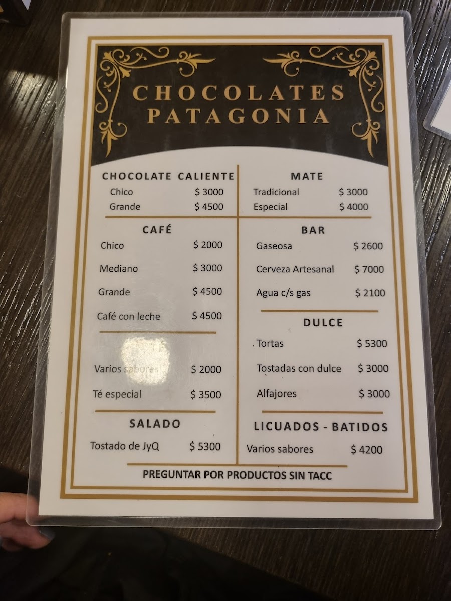 Chocolates Patagonia Menu - Image 2